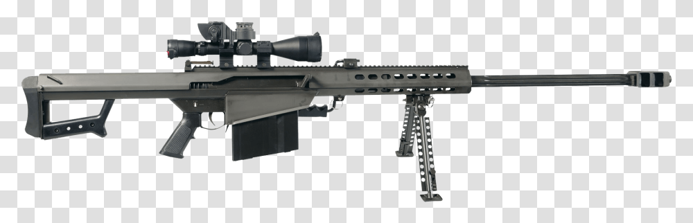Sniper Metal Sniper Barrett, Gun, Weapon, Weaponry, Rifle Transparent Png