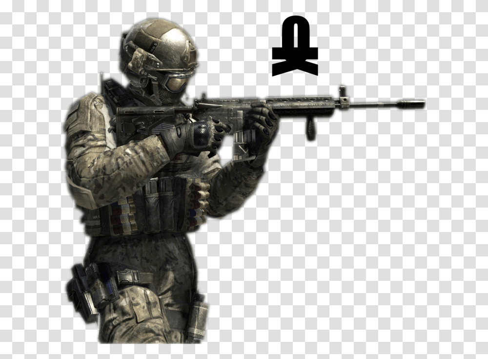 Sniper Picture Black And White Library Call Of Duty Modern Warfare 2018, Person, Human, Helmet Transparent Png