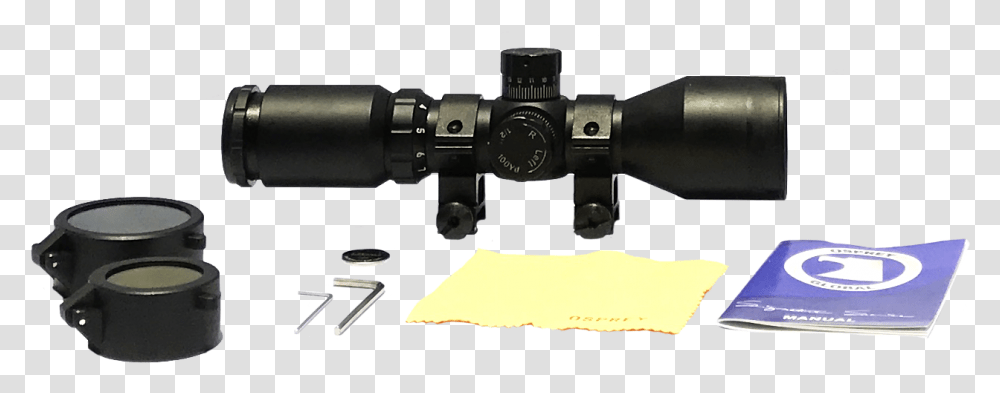 Sniper Rifle, Binoculars, Gun, Weapon, Weaponry Transparent Png