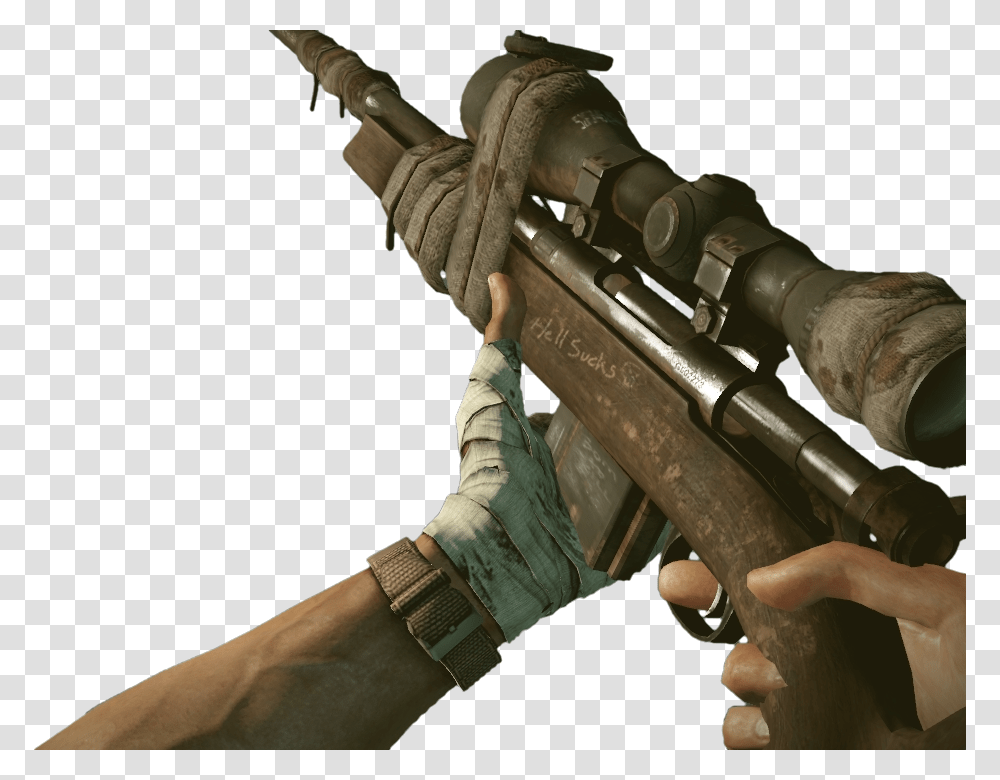 Sniper Rifle Cod Image Free M40a3 Battlefield, Person, Human, Weapon, Soldier Transparent Png
