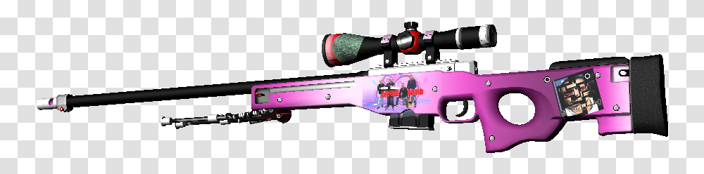 Sniper Rifle Purple Awp, Gun, Weapon, Vehicle, Transportation Transparent Png