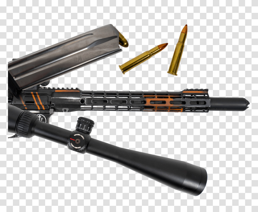 Sniper Rifle, Weapon, Weaponry, Machine Gun, Ammunition Transparent Png