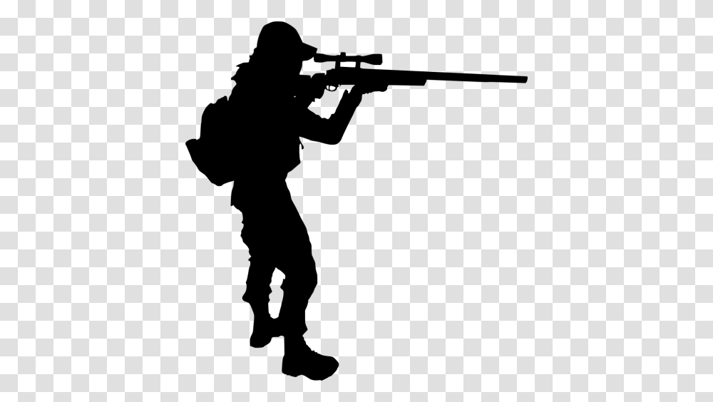 Sniper Shooter Silhouette, Person, Human, Soldier, Military Uniform Transparent Png