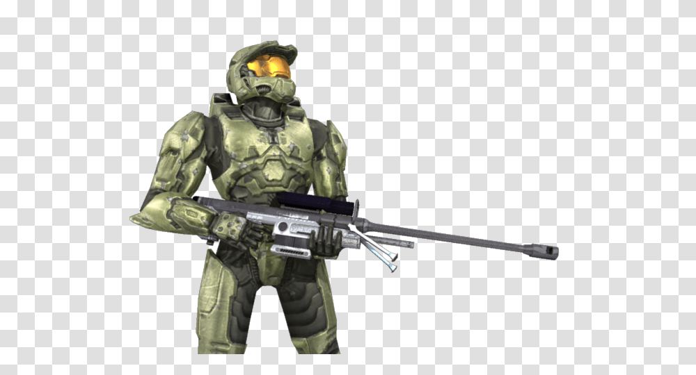 Sniper, Weapon, Halo, Person, Human Transparent Png