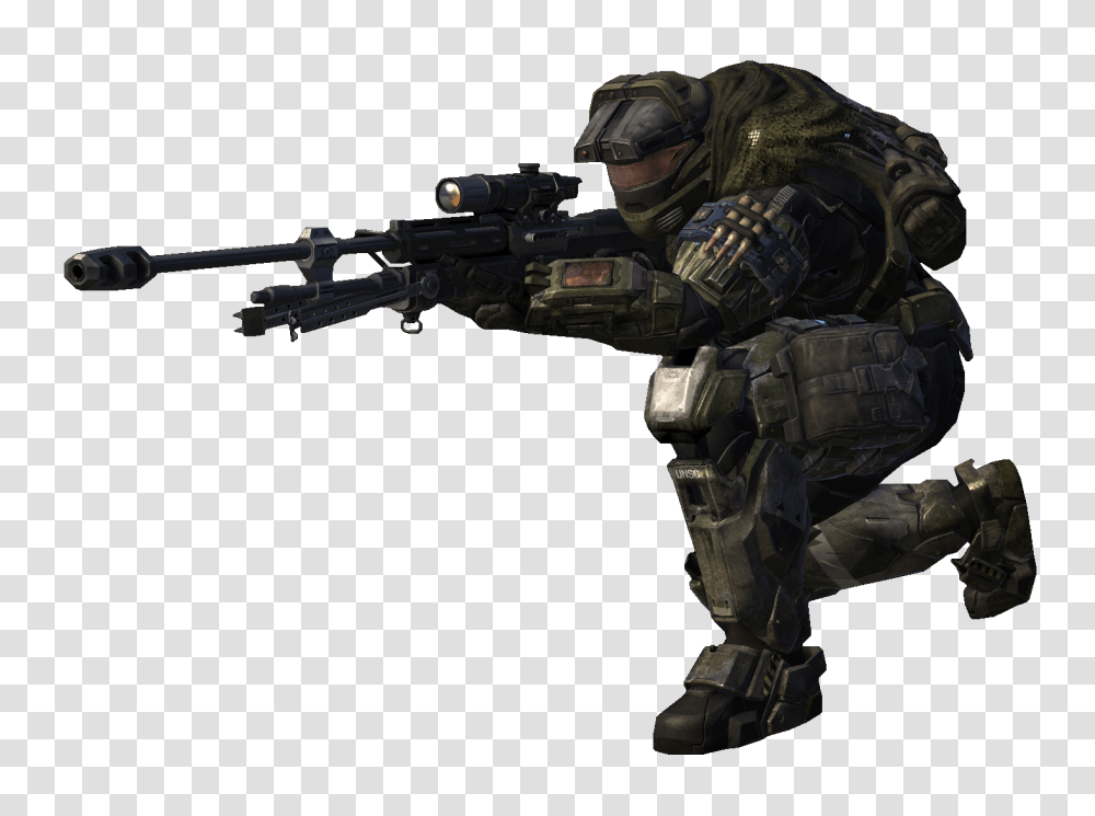 Sniper, Weapon, Person, Human, Halo Transparent Png