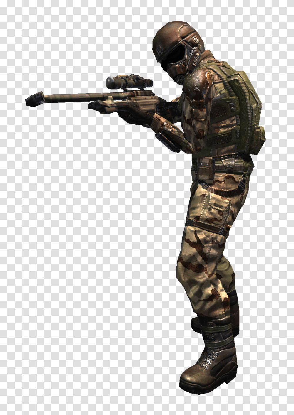 Sniper, Weapon, Person, Human, Military Transparent Png