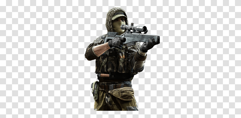 Sniper, Weapon, Person, Human, Military Uniform Transparent Png