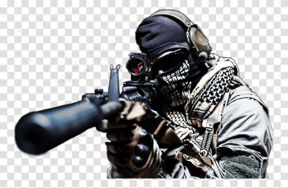 Sniper, Weapon, Person, Human, Soldier Transparent Png