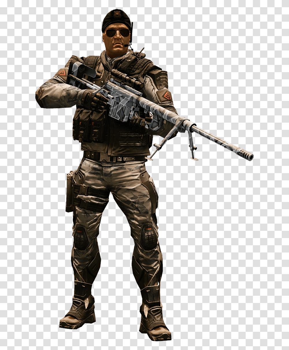 Sniper, Weapon, Person, Military, Military Uniform Transparent Png