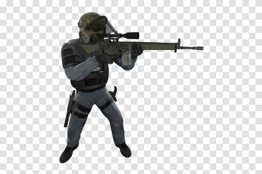 Sniper, Weapon, Person, Military Uniform, Helmet Transparent Png