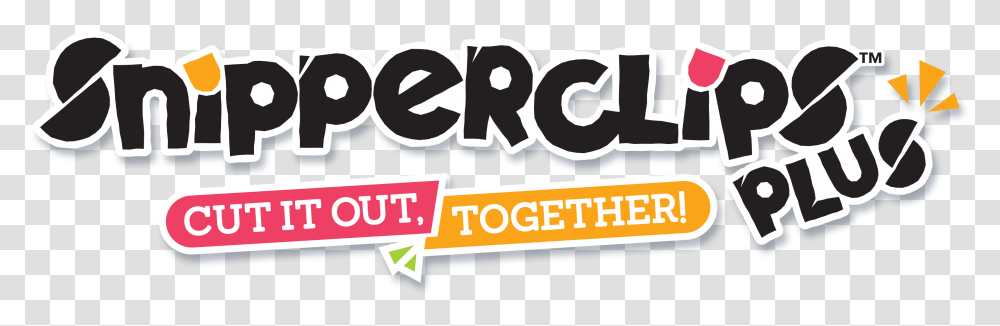 Snipperclips Plus Logo, Label, Word, Alphabet Transparent Png