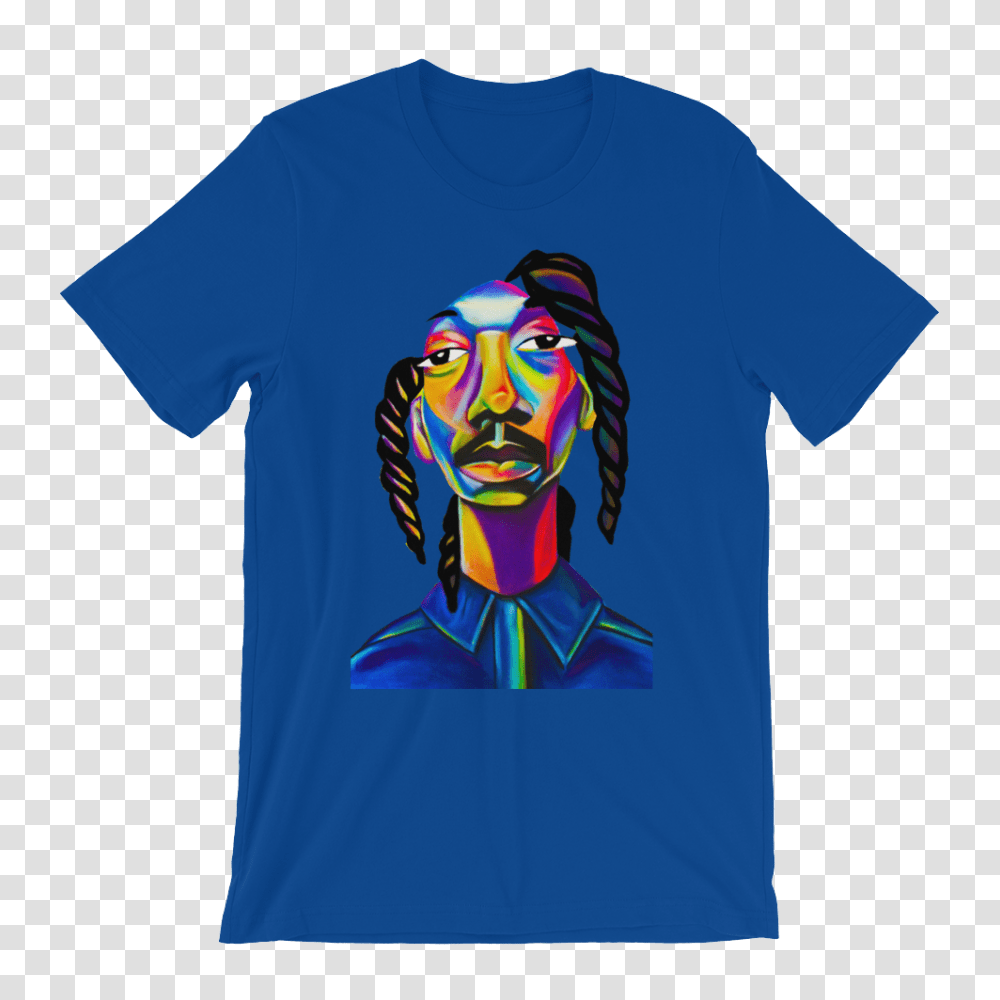 Snoop Dogg Chalk Art Short Sleeve T Shirt Comf Tee, Apparel, T-Shirt Transparent Png