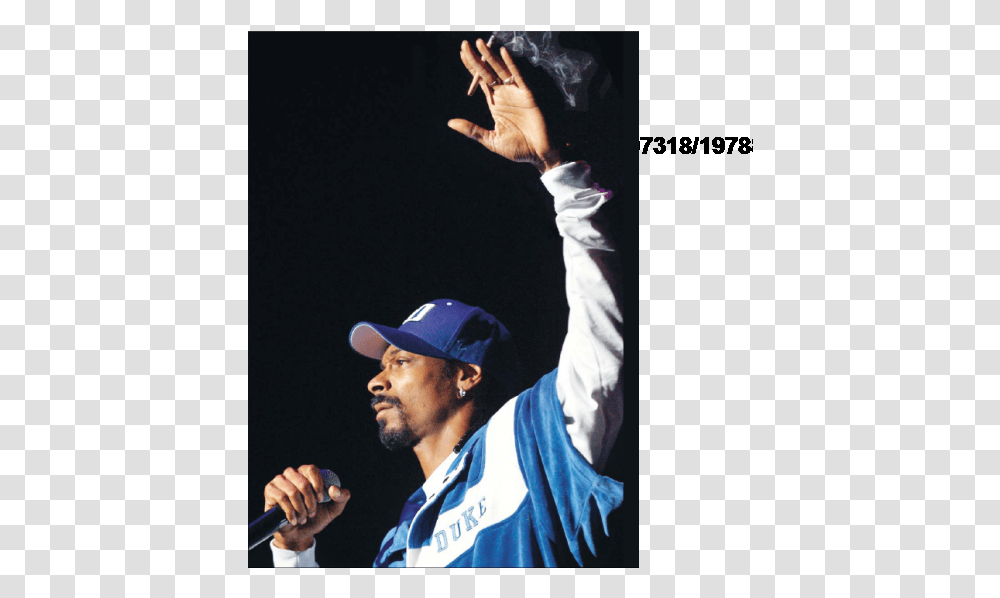 Snoop Dogg College Baseball, Person, Hat, Microphone Transparent Png