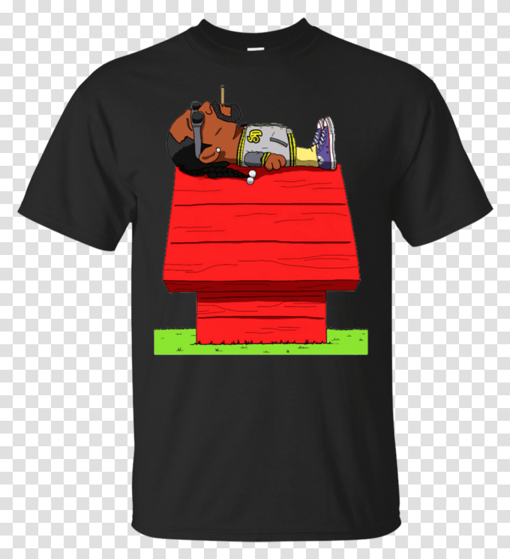 Snoop Dogg On Snoopy's House, Apparel, T-Shirt Transparent Png