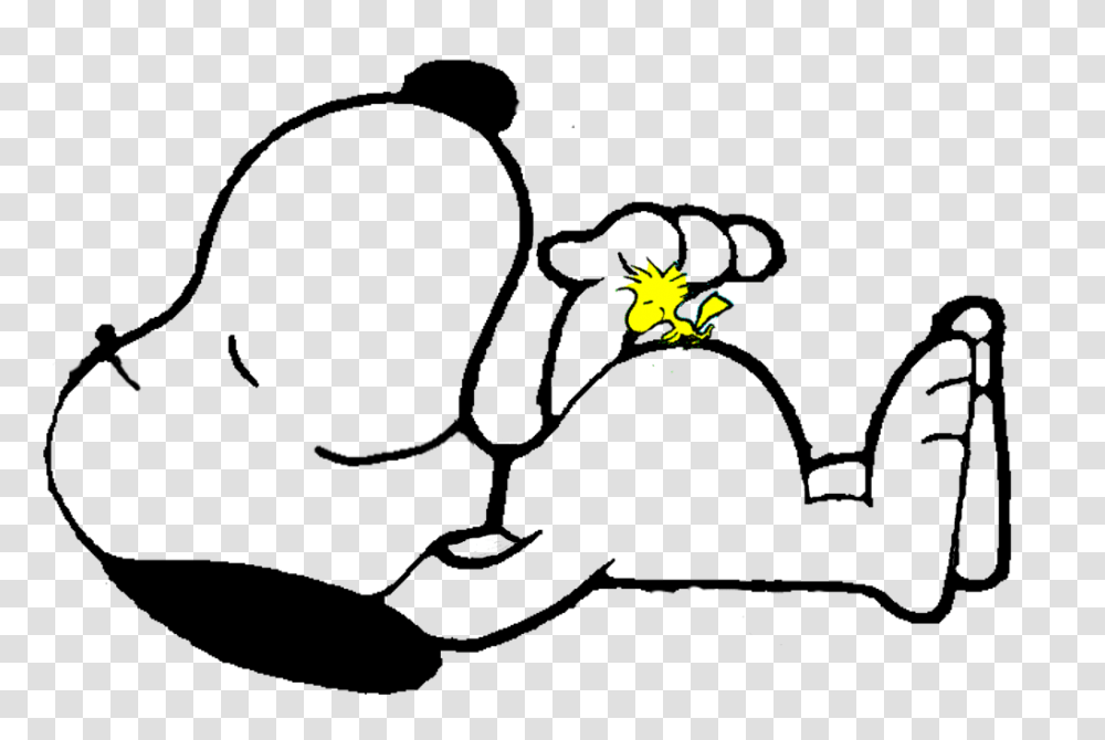Snoopy And Woodstock, Animal, Plant, Reptile, Stencil Transparent Png