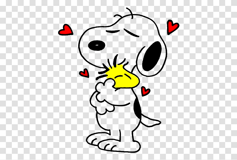 Snoopy And Woodstock Drawing Hugging By Bradsnoopy97 Snoopy Outline, Light, Silhouette, Batman Logo Transparent Png
