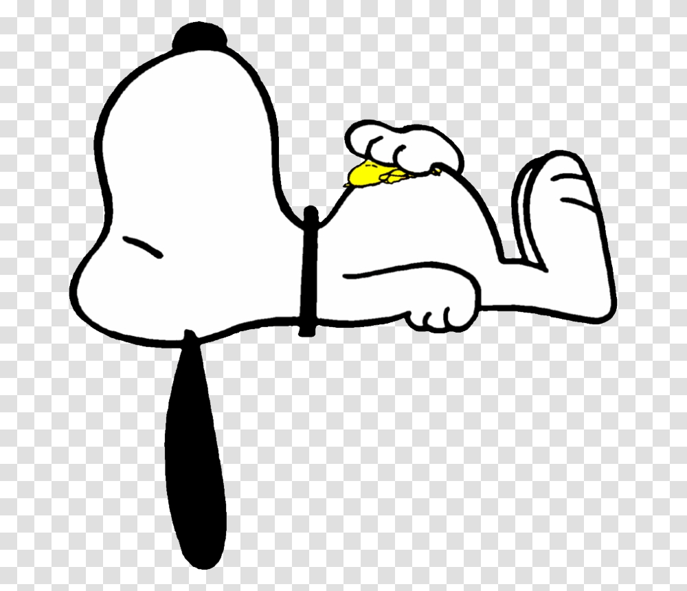 Snoopy, Character, Animal, Bird, Silhouette Transparent Png