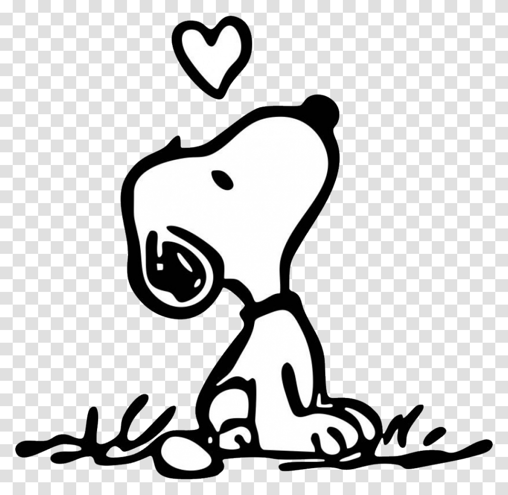 Snoopy, Character, Stencil, Kneeling, Silhouette Transparent Png
