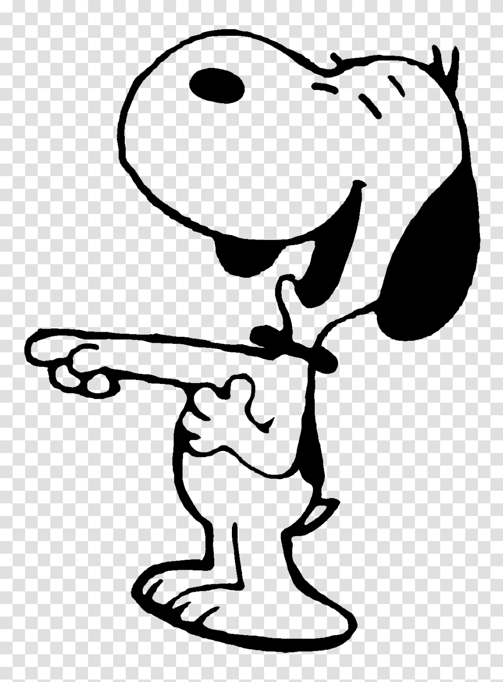 Snoopy, Character, Stencil, Kneeling, Silhouette Transparent Png