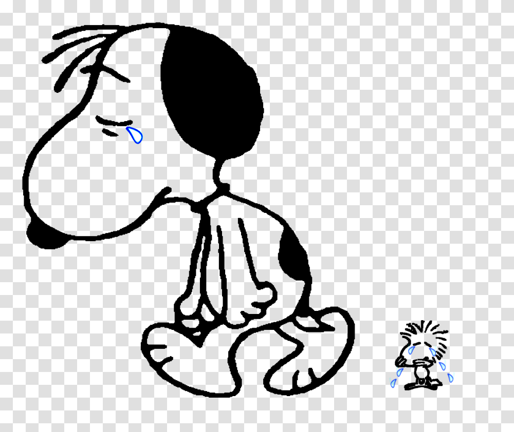 Snoopy, Character, Stencil, Silhouette, Kneeling Transparent Png