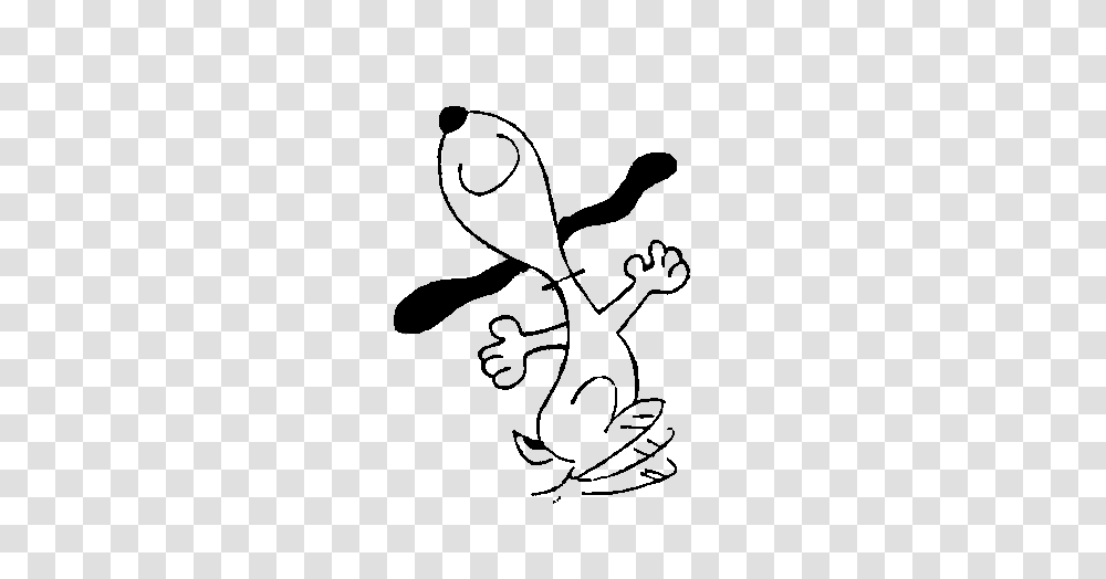 Snoopy Happy Dance Clipart Free Clipart Stencil Silhouette Animal Transparent Png Pngset Com