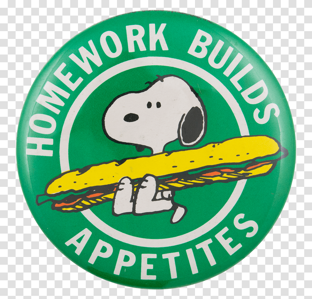 Snoopy Homework Builds Appetites Entertainment Button Airplane, Label, Logo Transparent Png