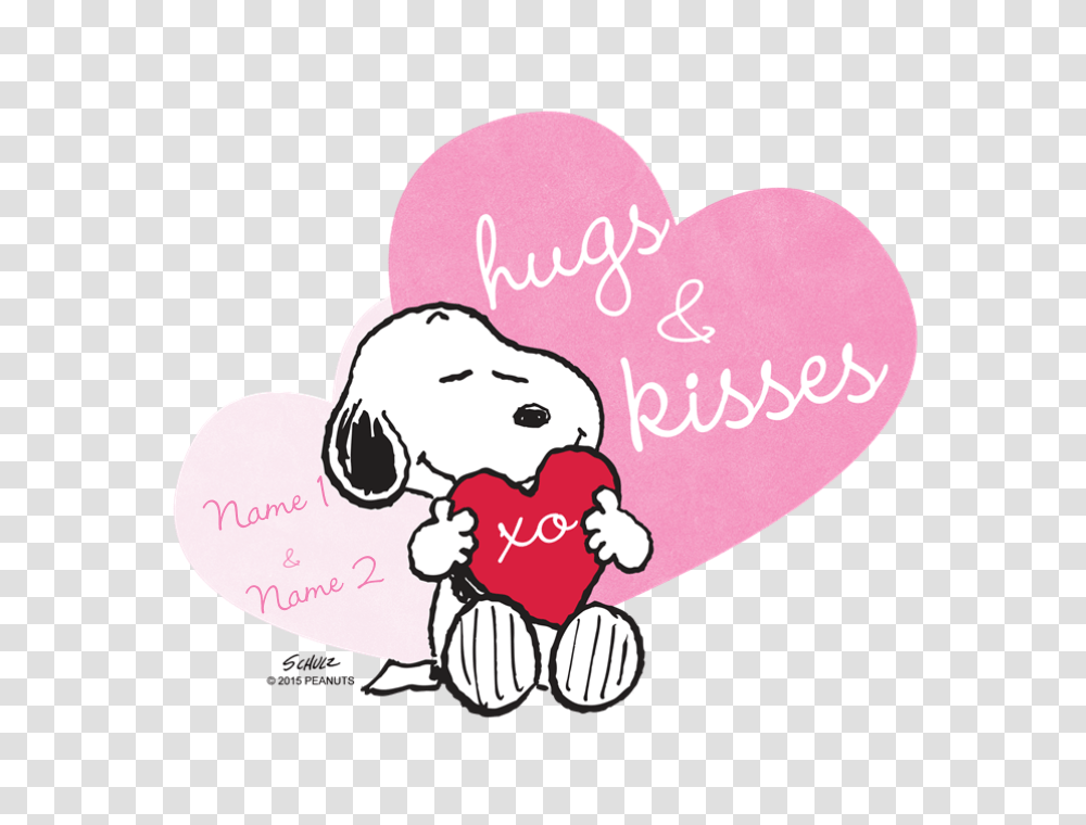 Snoopy Hugs And Kisses, Heart, Interior Design, Indoors, Sweets Transparent Png