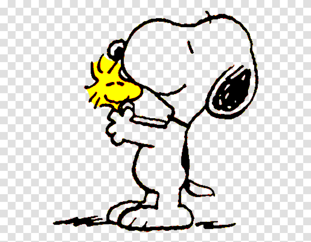 Snoopy Kisses Woodstock By Bradsnoopy97 Snoopy And Woodstock, Person, Silhouette Transparent Png