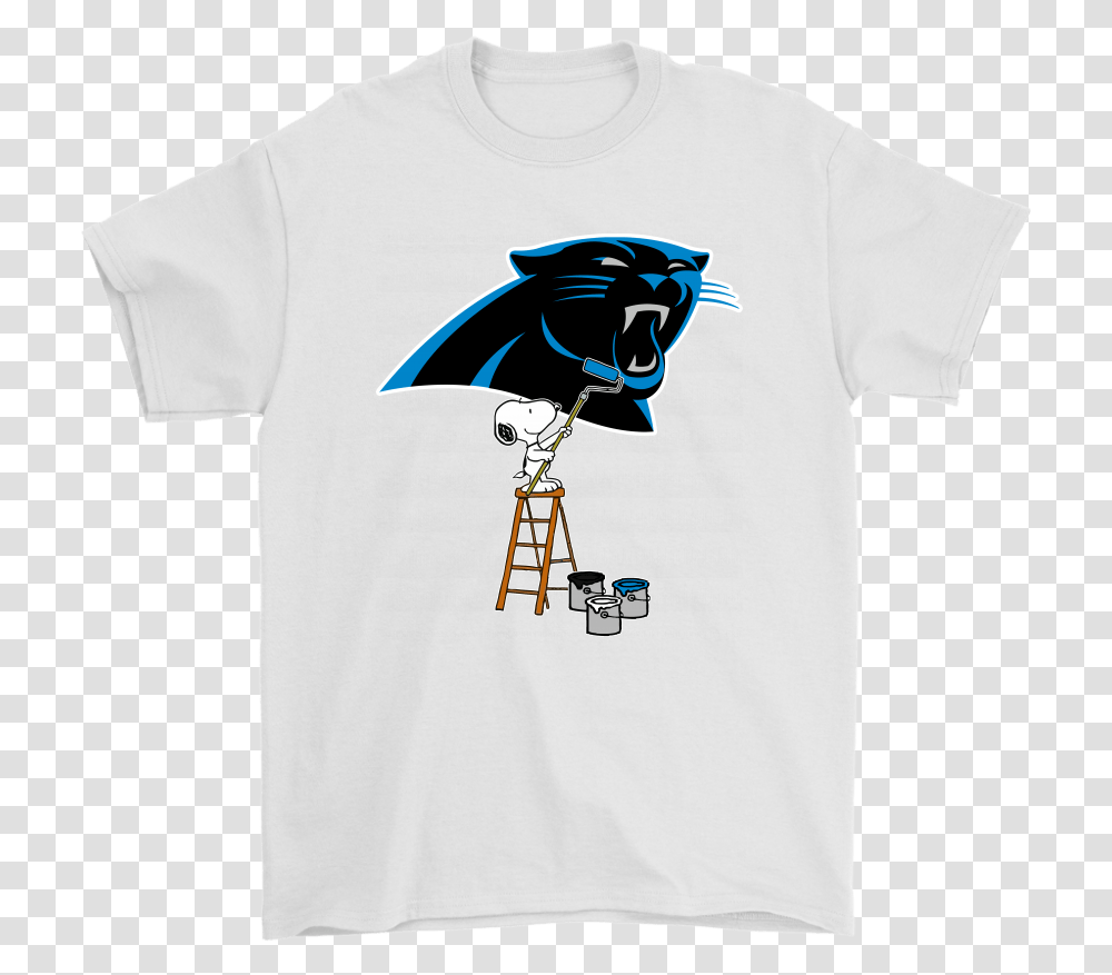 Snoopy Paints The Carolina Panthers Logo Nfl Football Shirts Hey You Dropped This T Shirt, Clothing, Apparel, T-Shirt Transparent Png