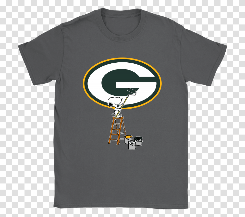 Snoopy Paints The Green Bay Packers Logo Nfl Football Doctor Who Beatles Shirt, Apparel, T-Shirt Transparent Png