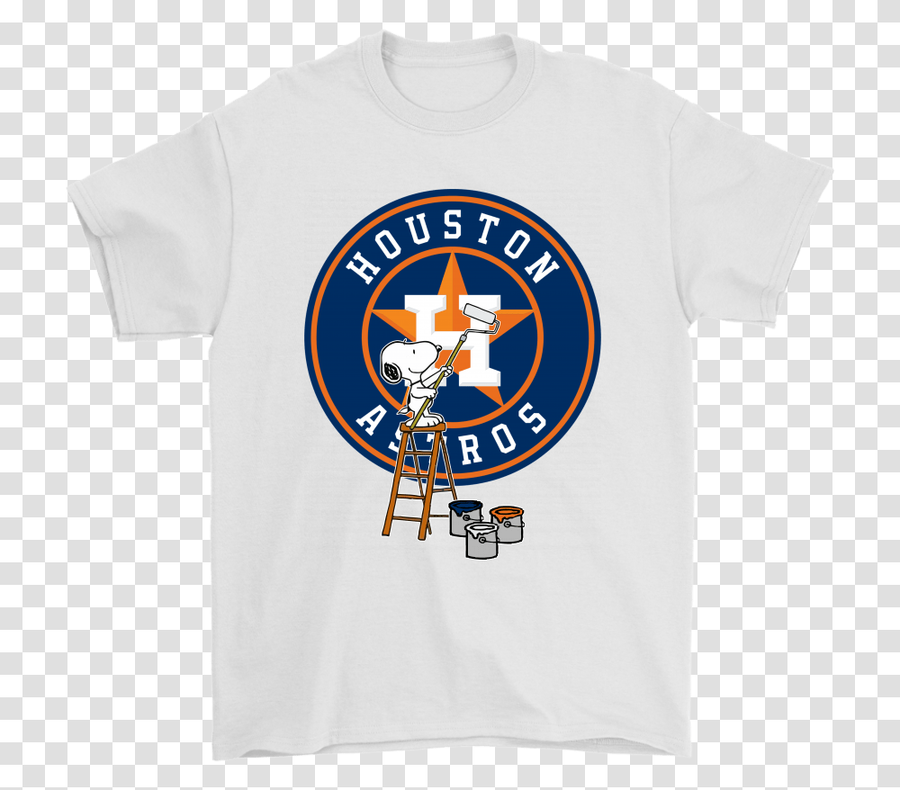 Snoopy Paints The Houston Astros Logo Mlb Baseball Airplane, Apparel, T-Shirt Transparent Png