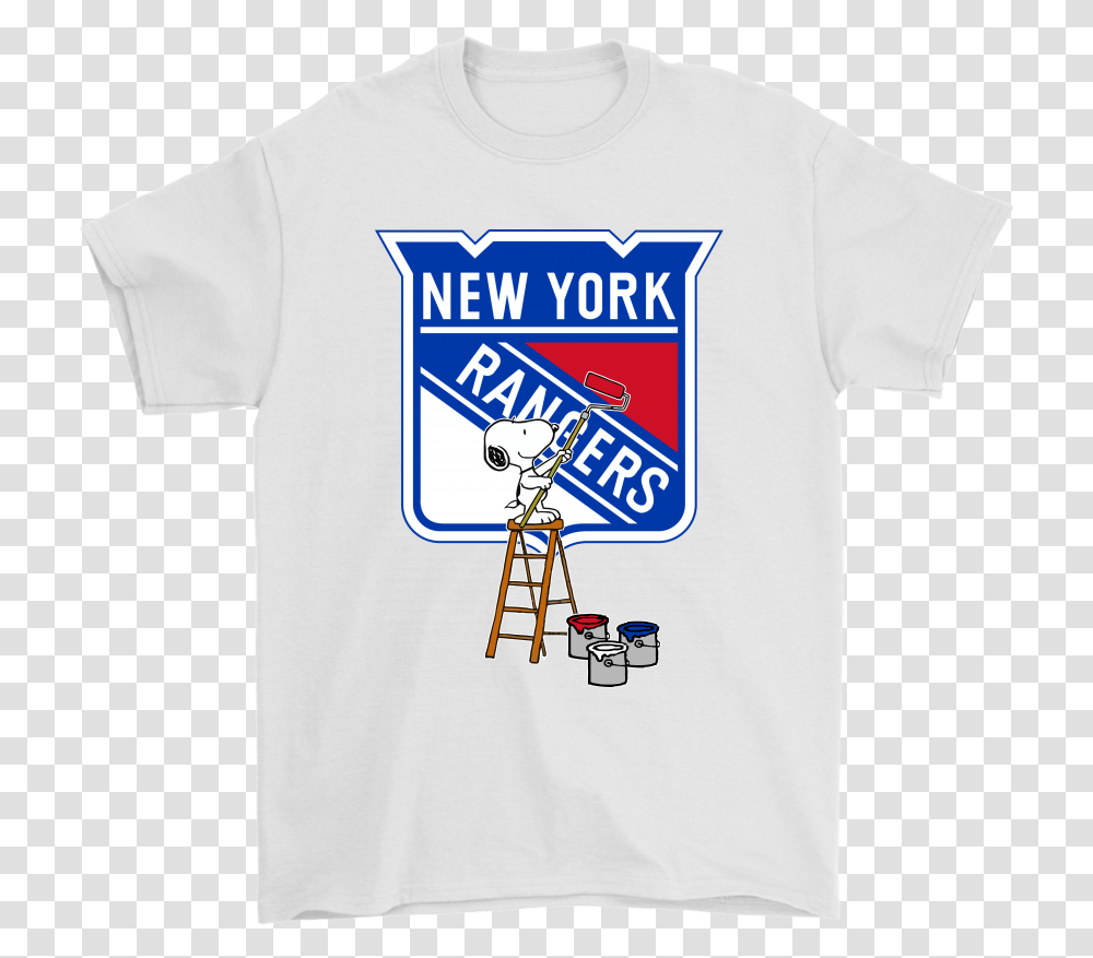 Snoopy Paints The New York Rangers Logo New York Rangers, Clothing, Apparel Transparent Png