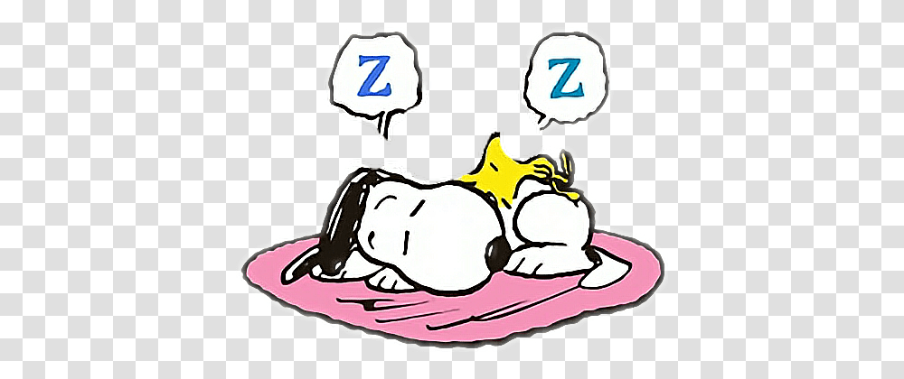 Snoopy Peanut Woodstock Goodnight Night Sleepy Smile, Meal, Food, Cream, Dessert Transparent Png