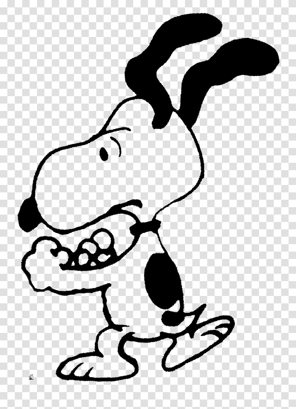 Snoopy Snoopy Peanuts, Stencil, Person, Human, Food Transparent Png