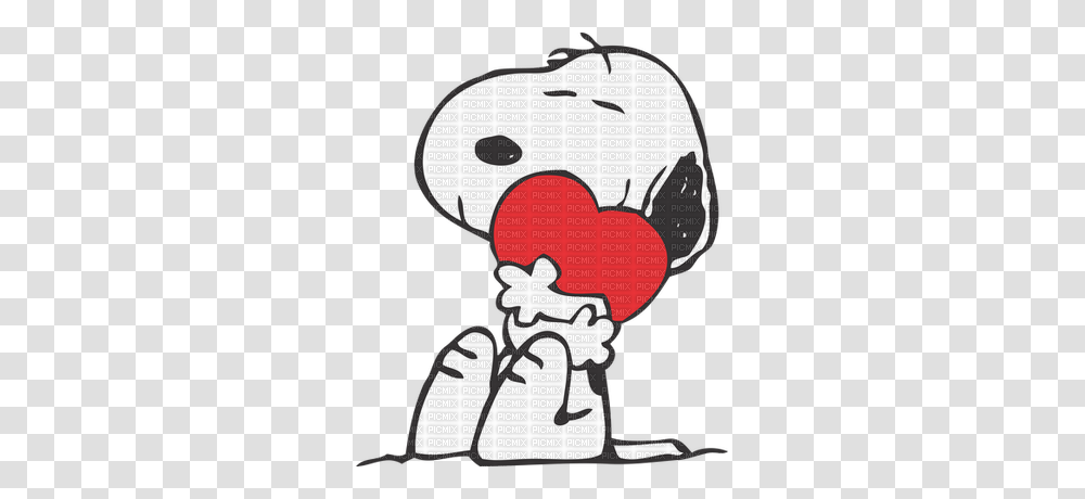 Snoopy Snoopy Snoopy Heart Coeur Calin Hug, Label, Poster, Advertisement Transparent Png