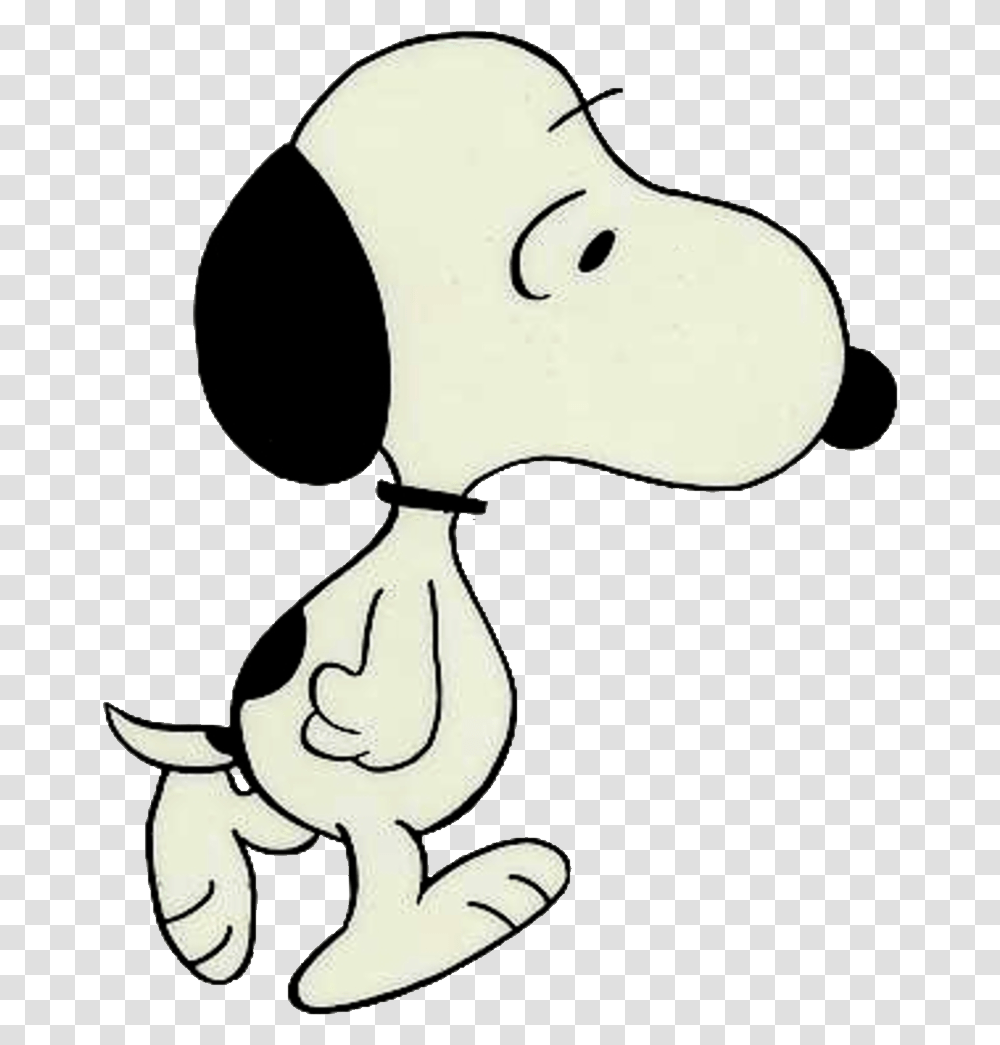 Snoopy Snoopy Walking, Animal, Mammal, Drawing Transparent Png