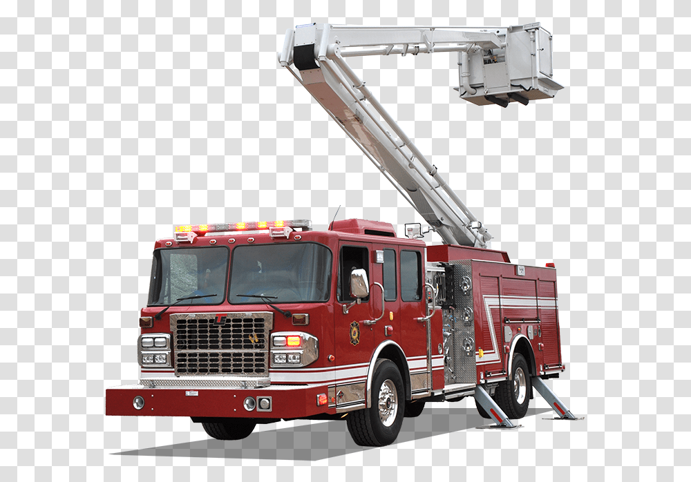 Snorkel Fire Truck, Vehicle, Transportation, Construction Crane, Fire Department Transparent Png