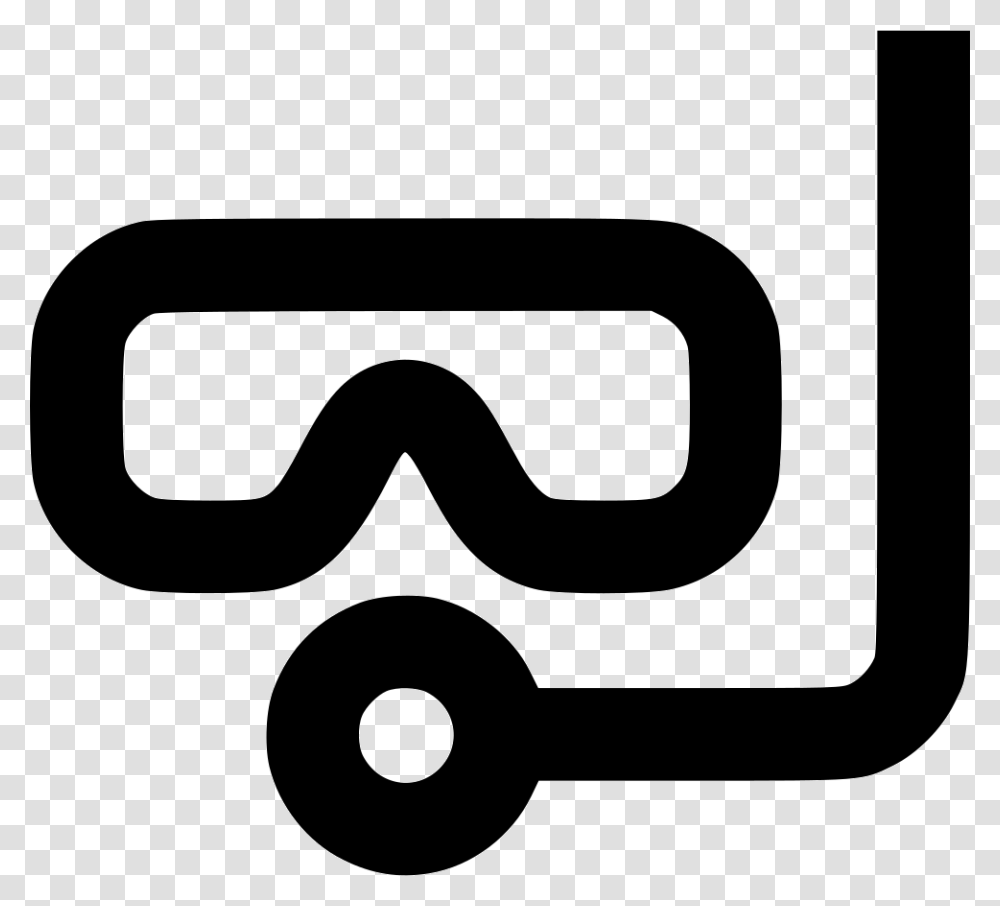 Snorkel Icon Free Download, Stencil, Goggles Transparent Png