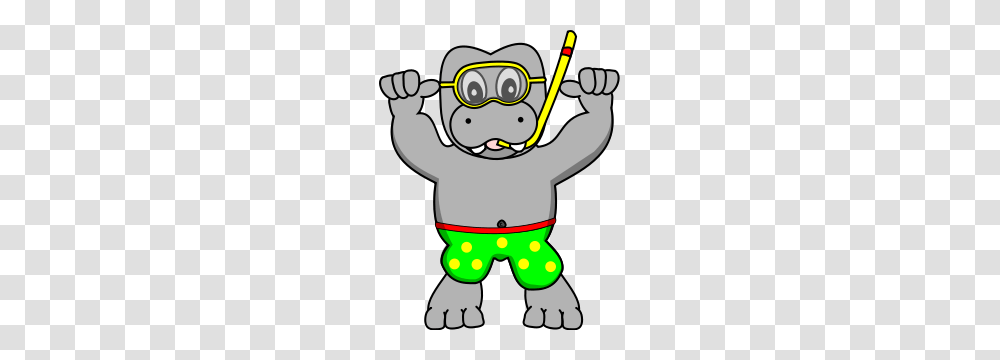Snorkeling Hippo Clip Arts For Web, Hand, Fist, Stencil Transparent Png