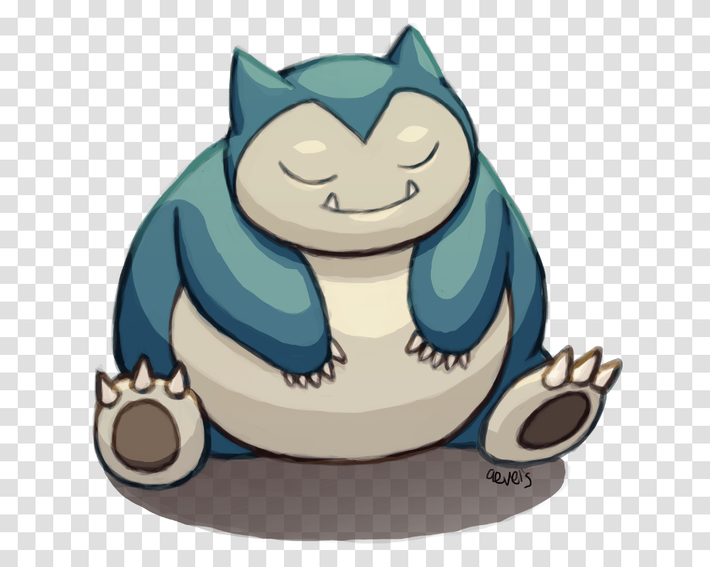 Snorlax, Birthday Cake, Animal, Wildlife, Mammal Transparent Png