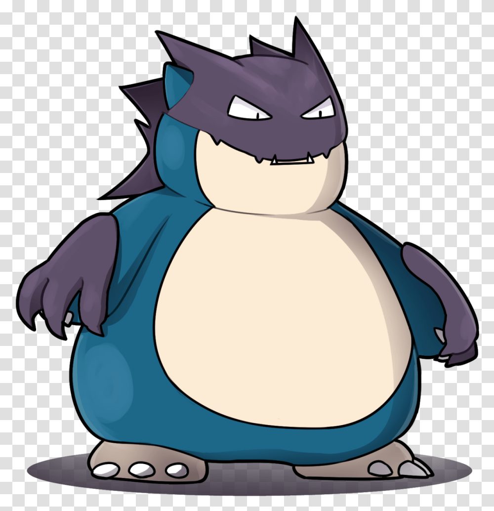 Snorlax Haunter Duo By Rexic Haunter And Snorlax, Penguin, Bird, Animal, Clothing Transparent Png
