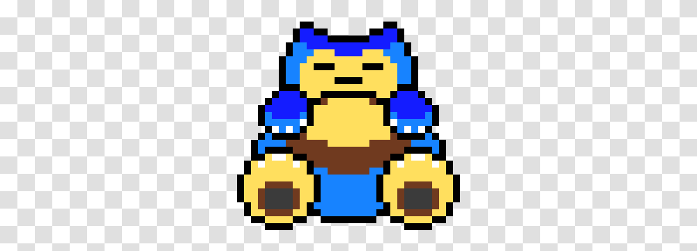 Snorlax Pixel Art Maker Pixel Art Pokemon, Pac Man, Rug Transparent Png