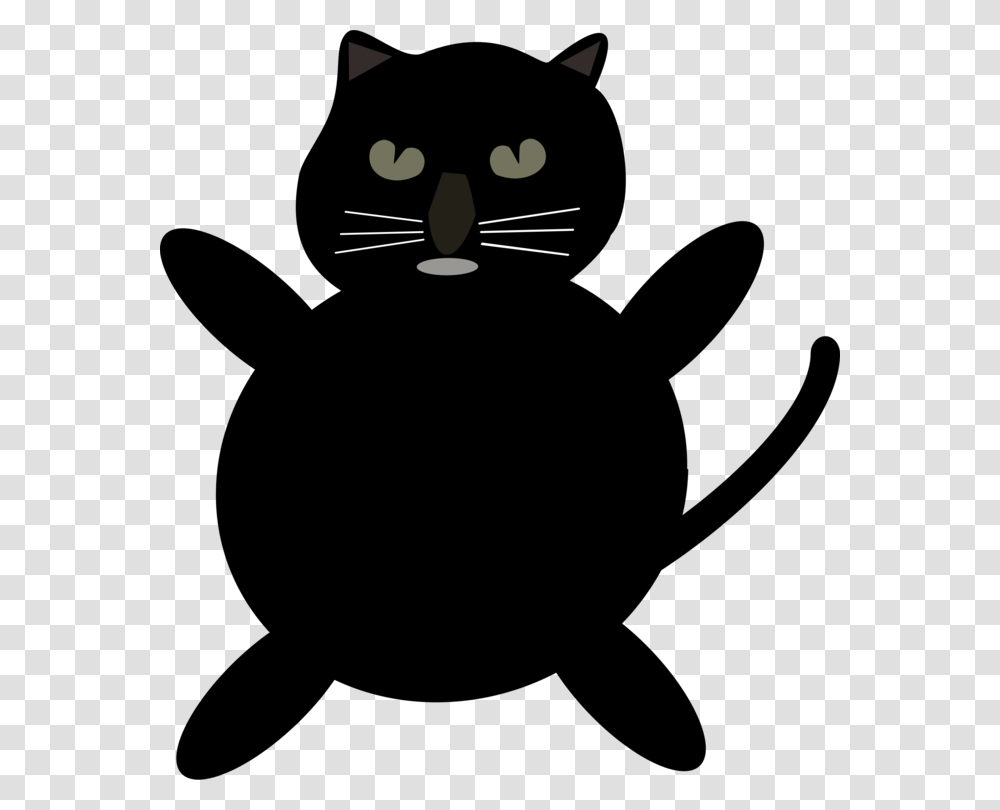 Snoutsilhouettesmall To Medium Sized Cats Blackcatcartoon, Ceiling Fan, Appliance, Face Transparent Png