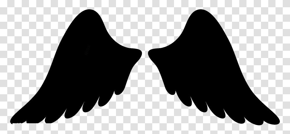 Snow Angel Wings Silhouette Silueta, Bow, Stencil, Hourglass Transparent Png