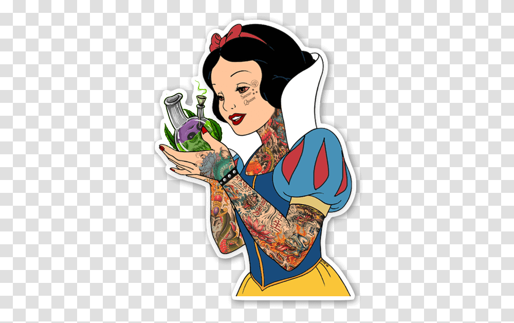 Snow Bong Stickerapp Snow White Holding Apple Coloring, Skin, Person, Human, Arm Transparent Png
