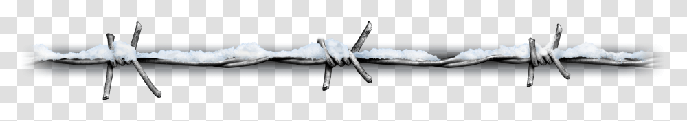 Snow, Bow, Barbed Wire, Ice, Outdoors Transparent Png
