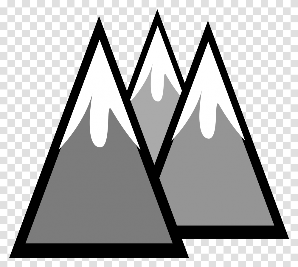 Snow Capped Mountain Clipart, Arrowhead, Triangle, Cone Transparent Png