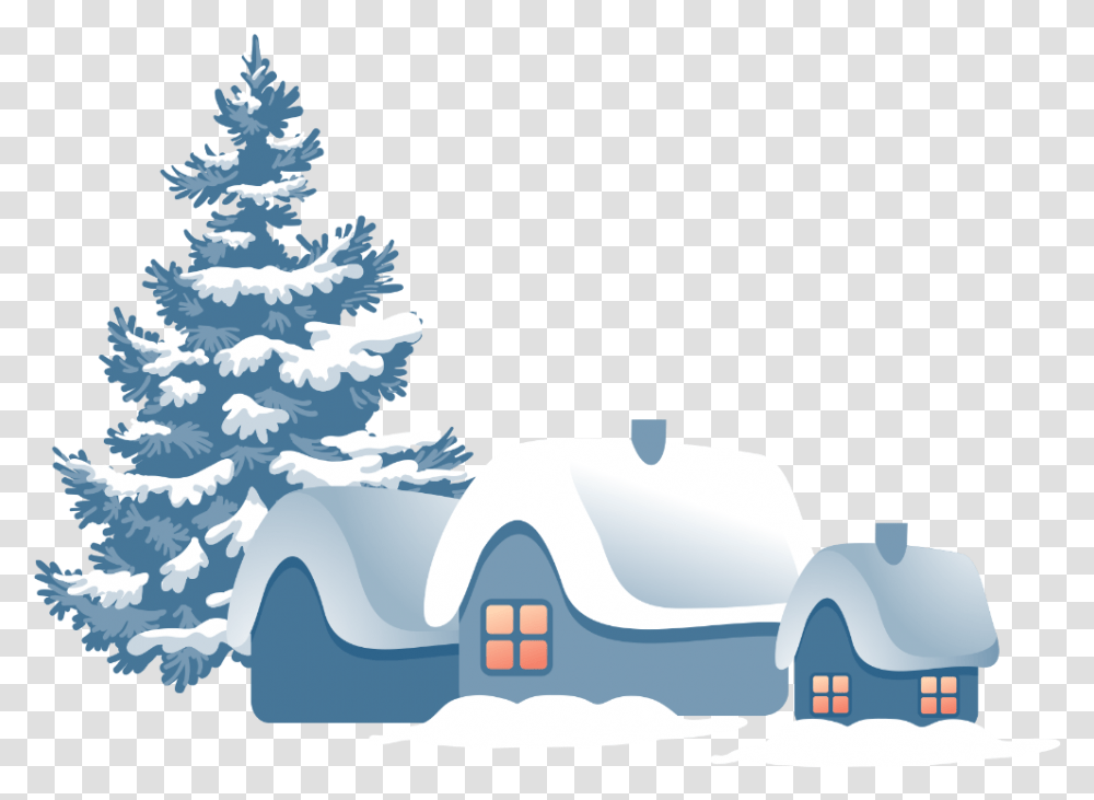 Snow Christmas Tree, Plant, Outdoors, Nature, Igloo Transparent Png