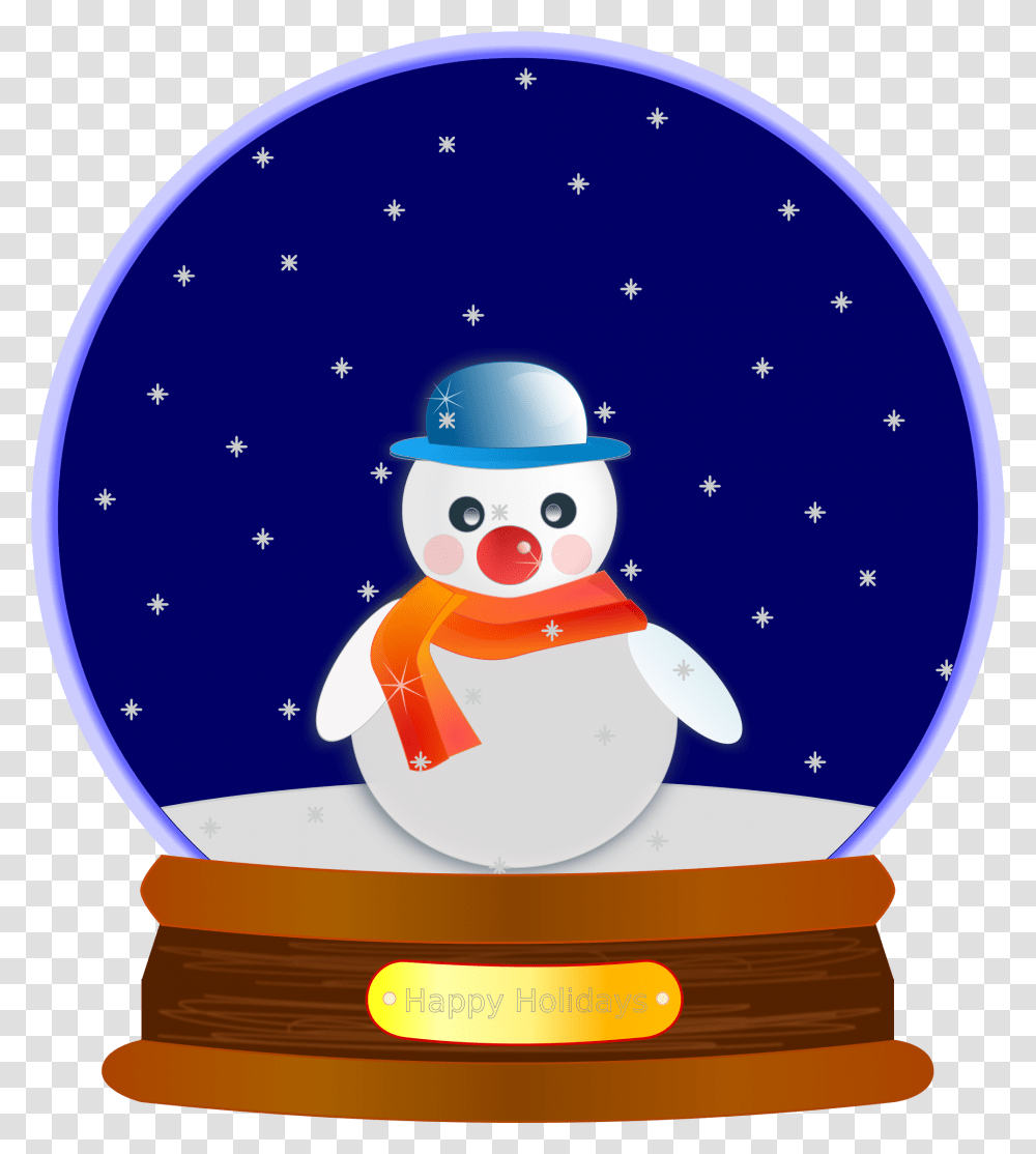 Снеговик снежный шар иллюстрация