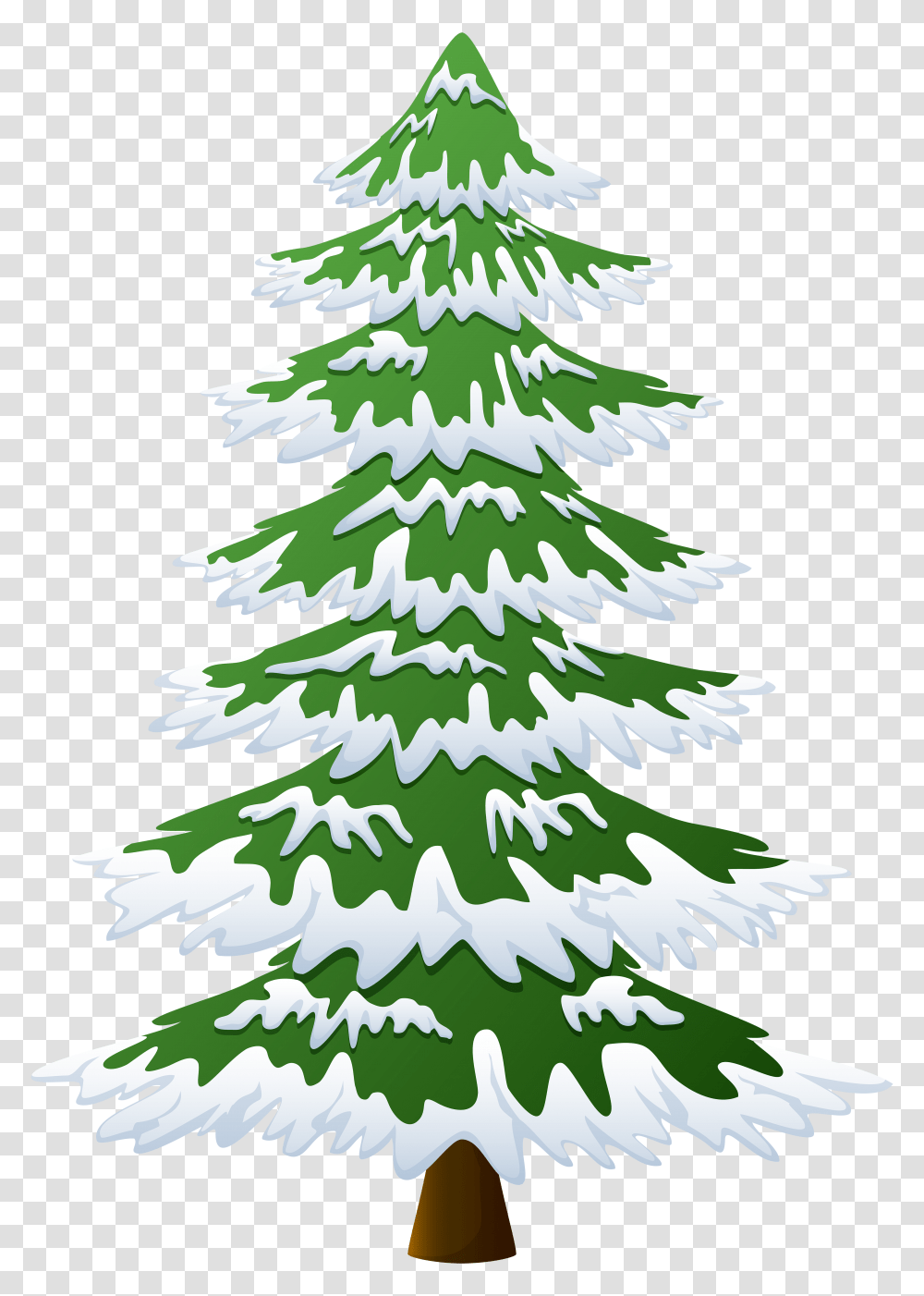Snow Covered Tree Clipart Winter, Plant, Ornament, Christmas Tree, Pine Transparent Png